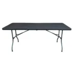 MESA PLEGABLE SPINIT 180X74X74 S/MADERA NEGRA