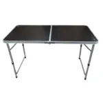 MESA PLEGABLE SPINIT 120X60X70 ALU+MAD OSCURA