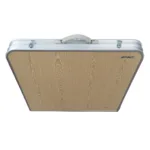 MESA PLEGABLE SPINIT ALU+MAD CLARA C/4 BANCOS ACERO - Imagen 5
