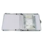 MESA PLEGABLE SPINIT ALU+MAD CLARA C/4 BANCOS ACERO - Imagen 4