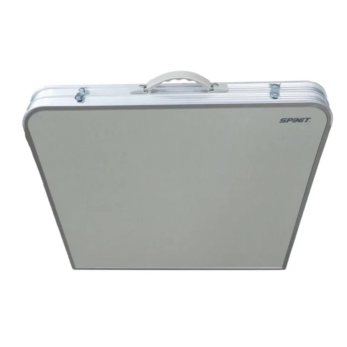 MESA PLEGABLE SPINIT ALU+GRIS PLATA C/4 BANCOS ACERO - Imagen 6