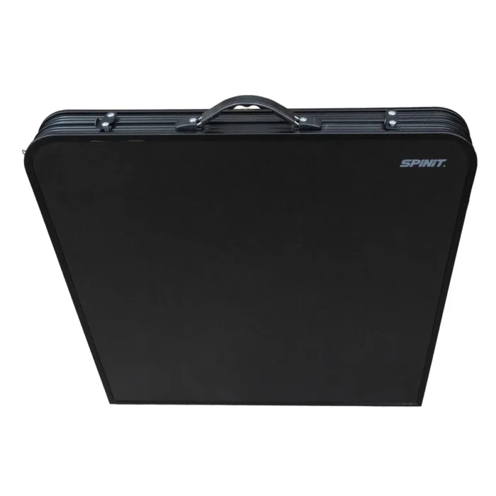 MESA PLEGABLE SPINIT ALU NEGRO+MAD OSCURA C/4 BANCOS ACERO - Imagen 6