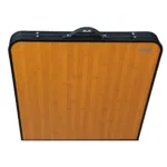 MESA PLEGABLE SPINIT ALU NEGRO+BAMBOO C/4 BANCOS ACERO - Imagen 6