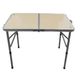 MESA PLEGABLE SPINIT 80X60X70 ACERO +MAD CLARA