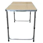 MESA PLEGABLE SPINIT 90X60X40-70 ALU+MAD CLARA - Imagen 3
