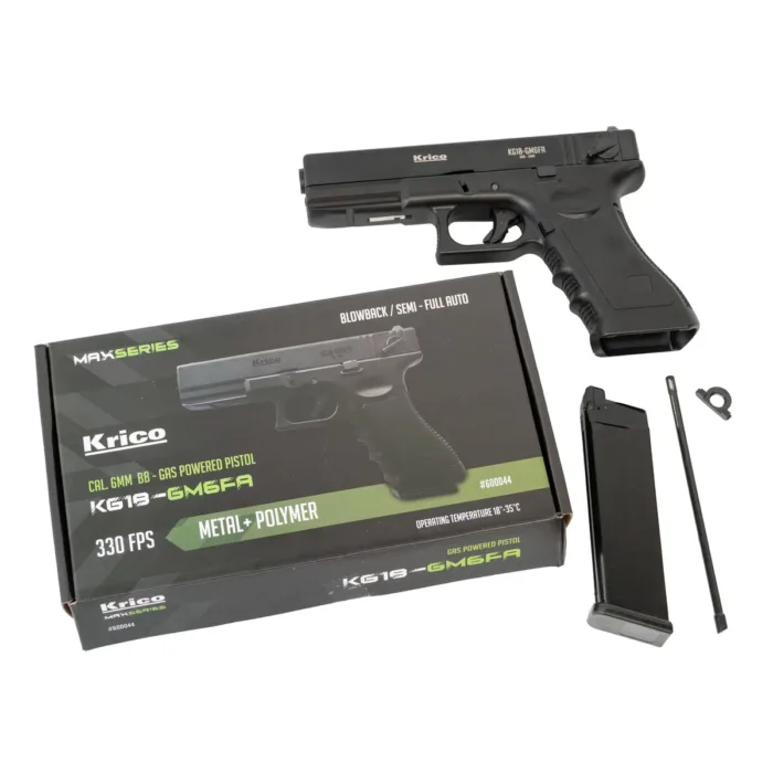 PISTOLA KRICO GAS KG18-G6FA METAL FULL AUTO - Imagen 10