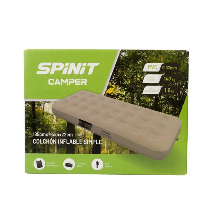 COLCHON SPINIT CAMPER SIMPLE BEIGE - Imagen 8