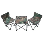 MESA PLEGABLE SPINIT TEXTIL C/2 SILLAS BAJAS CAMUFLADO