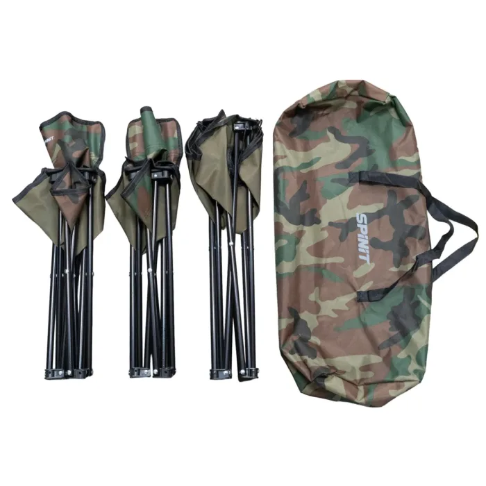 MESA PLEGABLE SPINIT TEXTIL C/2 SILLAS BAJAS CAMUFLADO - Imagen 6