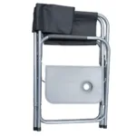 SILLON DIRECTOR SPINIT PLEGABLE ACERO NEGRO C/BANDEJA - Imagen 4