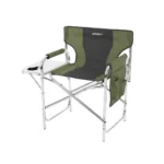 SILLON DIRECTOR SPINIT PLEGABLE C/BANDEJA ALUMINIO NEGRO VERDE