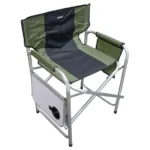SILLON DIRECTOR SPINIT PLEGABLE C/BANDEJA ALUMINIO NEGRO VERDE - Imagen 3