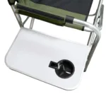 SILLON DIRECTOR SPINIT PLEGABLE C/BANDEJA ALUMINIO NEGRO VERDE - Imagen 4
