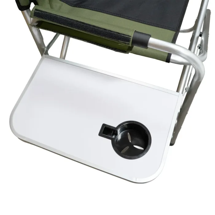 SILLON DIRECTOR SPINIT PLEGABLE C/BANDEJA ALUMINIO NEGRO VERDE - Imagen 4