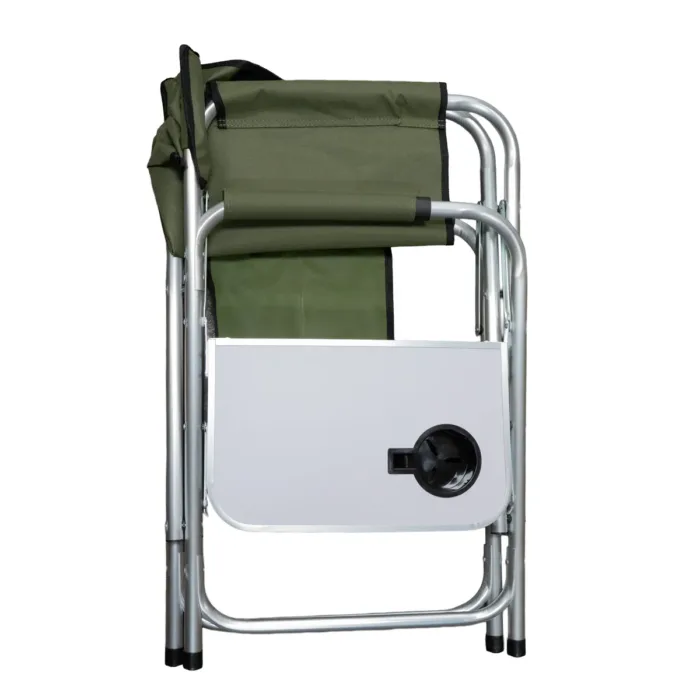 SILLON DIRECTOR SPINIT PLEGABLE C/BANDEJA ALUMINIO NEGRO VERDE - Imagen 6