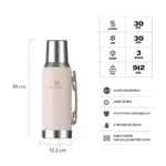 TERMO STANLEY MATE SYSTEM 1.2L ROSE QUARTZ - Imagen 3