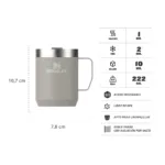 TAZA TERMICA STANLEY CAMP MUG 236ML ASH - Imagen 2