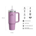 VASO STANLEY QUENCHER 2.0 887ML LILA CLARO - Imagen 2