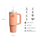 VASO STANLEY QUENCHER 2.0 887ML NECTARINE - Imagen 2