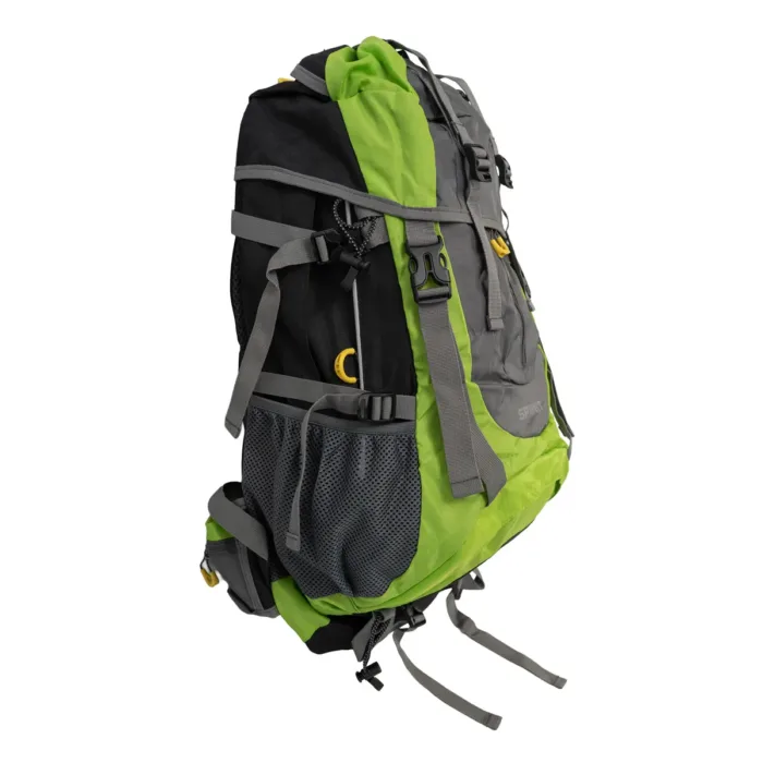 MOCHILA SPINIT TREKKER 40+5 VERDE GRIS 45L COBERTOR - Imagen 2