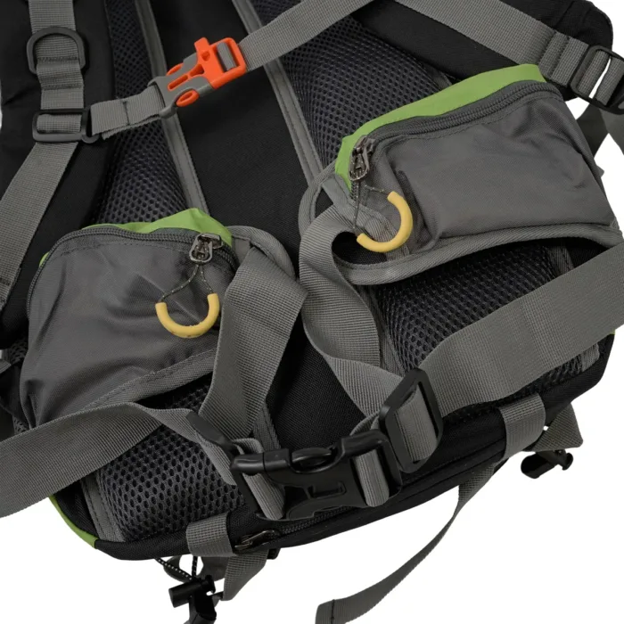 MOCHILA SPINIT TREKKER 40+5 VERDE GRIS 45L COBERTOR - Imagen 5