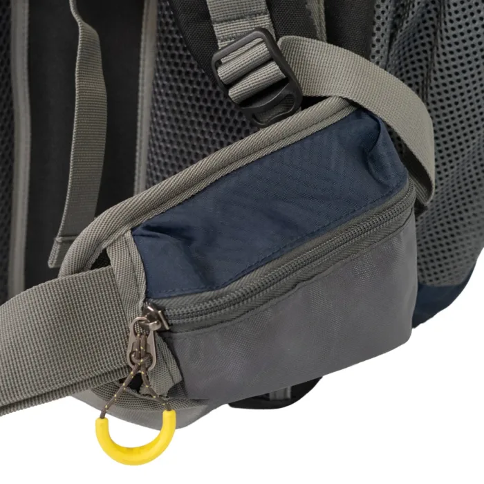MOCHILA SPINIT TREKKER 40+5 AZUL GRIS 45L COBERTOR - Imagen 5