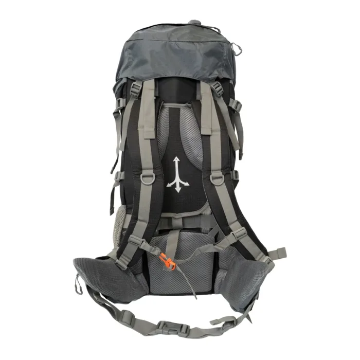 MOCHILA SPINIT TREKKER 65+5 NEGRA/GRIS 70L COBERTOR - Imagen 3