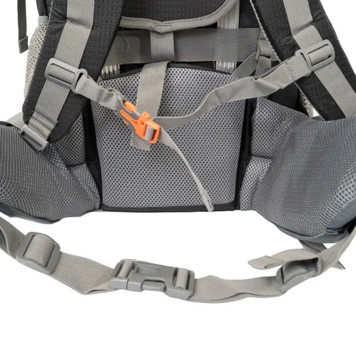 MOCHILA SPINIT TREKKER 65+5 NEGRA/GRIS 70L COBERTOR - Imagen 6
