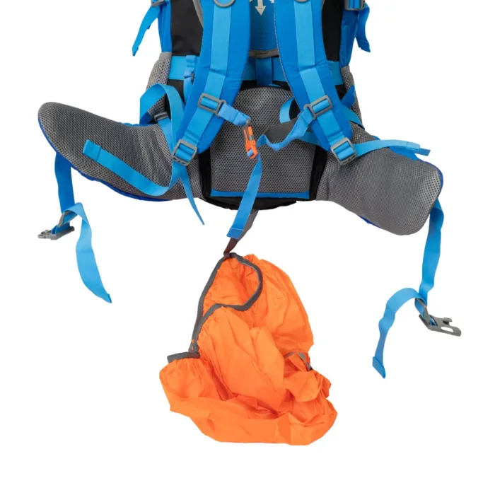 MOCHILA SPINIT TREKKER 65+5 AZUL 70L COBERTOR - Imagen 7