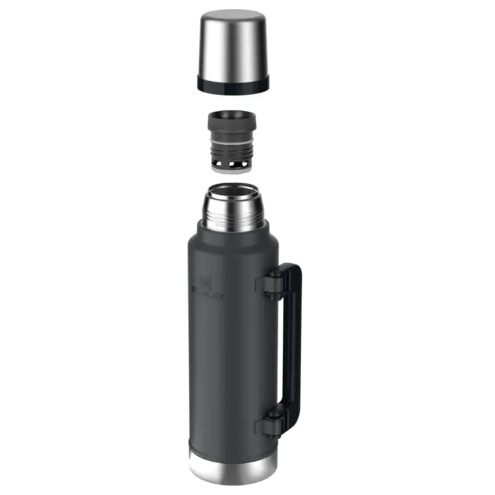 TERMO STANLEY CLASICO ASA PLEGABLE 1.4L NEGRO 2.0 - Imagen 3