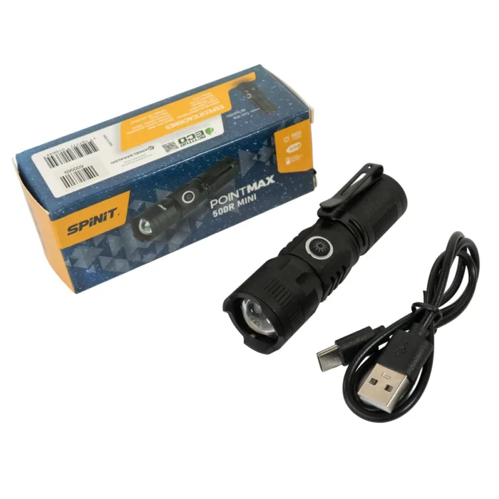 LINTERNA SPINIT POINTMAX 500R MINI RECARGABLE - Imagen 5