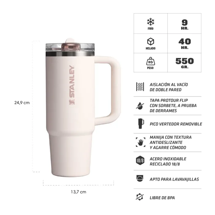 Vaso QUENCHER con tapa ProTour Flip Straw 887ml - Imagen 10