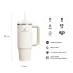 VASO STANLEY QUENCHER 2.0 FLOWSTATE 887ML CREAM 2.0 - Imagen 2