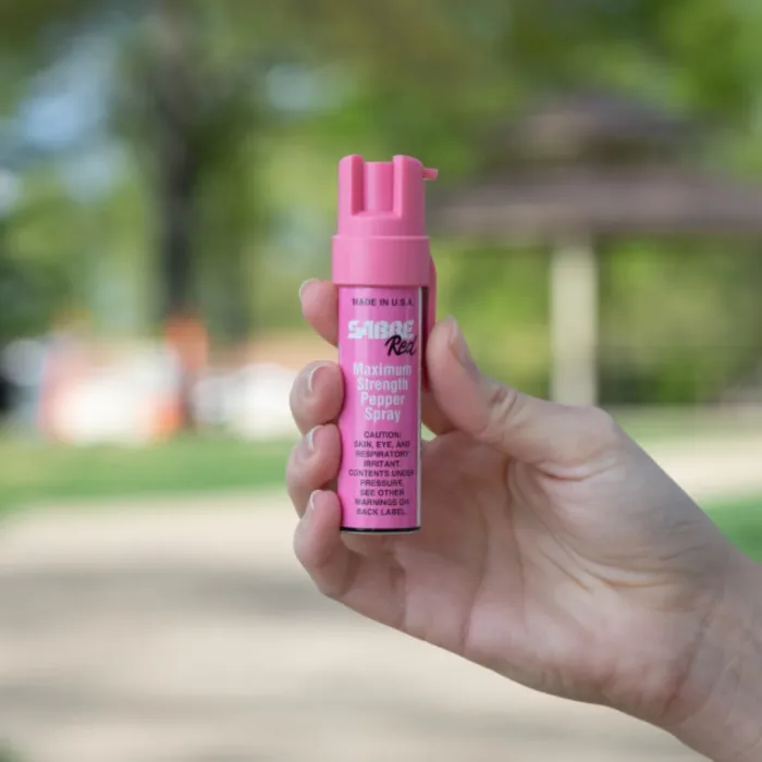 GAS SABRE MOD. P-22-PK-OC CON CLIP PINK - Imagen 3