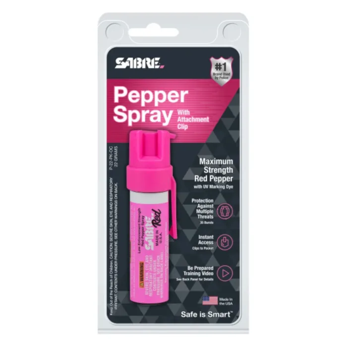 GAS SABRE MOD. P-22-PK-OC CON CLIP PINK - Imagen 8