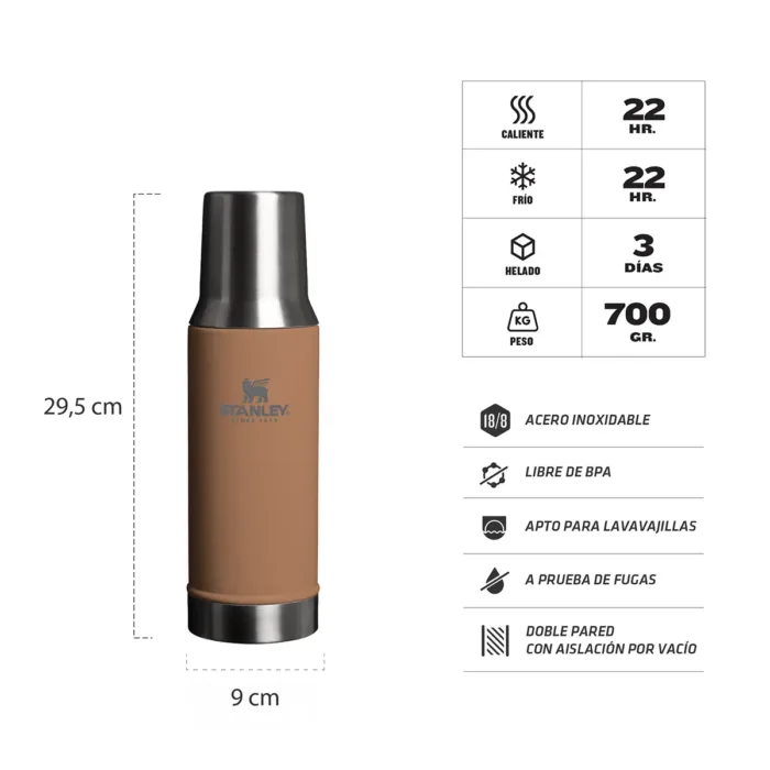 TERMO STANLEY MATE SYSTEM 800ML TOAST - Imagen 2