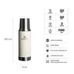 TERMO STANLEY MATE SYSTEM 800ML CREAM GLOSS - Imagen 4