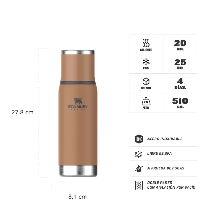 TERMO STANLEY ADVENTURE TO GO 500ML TOAST - Imagen 3