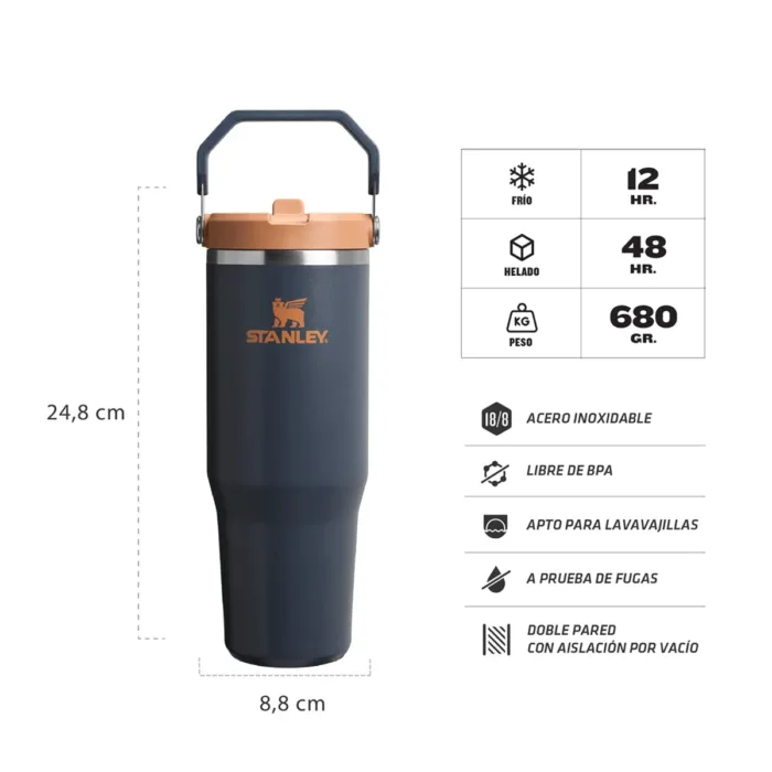 Botella Térmica Flip Straw Tumbler 887 ml - Imagen 2