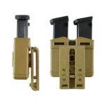 PORTA CARGADOR BOER POLIMERO DOBLE ARENA - Imagen 2