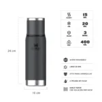 TERMO STANLEY ADVENTURE TO GO 500ML BLACK 2.0 - Imagen 2