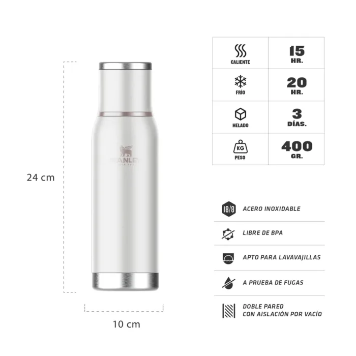 TERMO STANLEY ADVENTURE TO GO 750ML FROST - Imagen 2