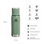 TERMO STANLEY ADVENTURE TO GO 500ML VERDE - Imagen 2