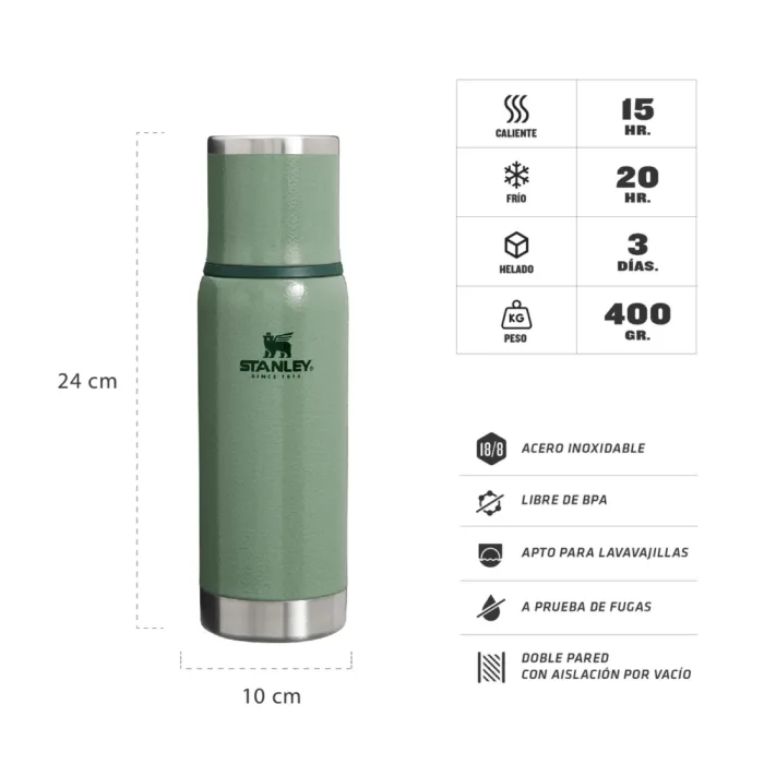 TERMO STANLEY ADVENTURE TO GO 500ML VERDE - Imagen 2