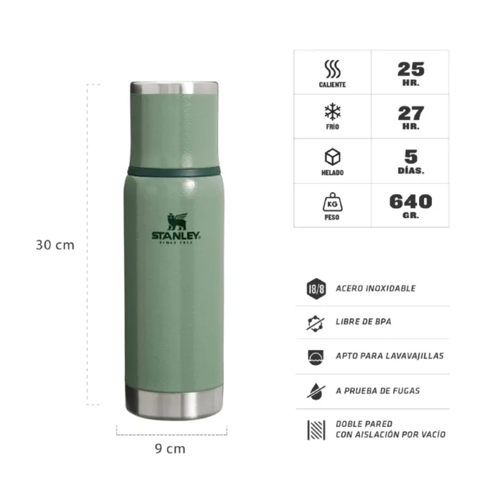 TERMO STANLEY ADVENTURE TO GO 1L VERDE - Imagen 2