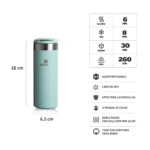 BOTELLA TERMICA STANLEY AEROLIGHT 473ML SEAFOM - Imagen 2