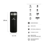 BOTELLA TERMICA STANLEY AEROLIGHT 473ML NEGRO 2.0 - Imagen 2