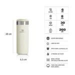BOTELLA TERMICA STANLEY AEROLIGHT 473ML CREAM - Imagen 2