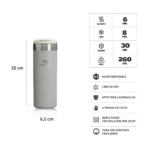 BOTELLA TERMICA STANLEY AEROLIGHT 473ML ASH - Imagen 2