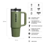 VASO STANLEY QUENCHER PROTOUR 887ML DRIED PINE - Imagen 2